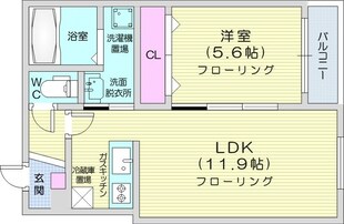 すすきの駅 徒歩9分 4階の物件間取画像